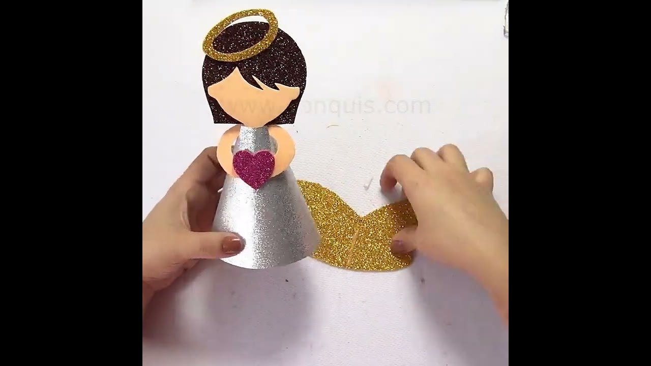 bautizos Topper Decorativo para Pastel con Angel para Niña Moldes Gratuitos en PDF facil de hacer