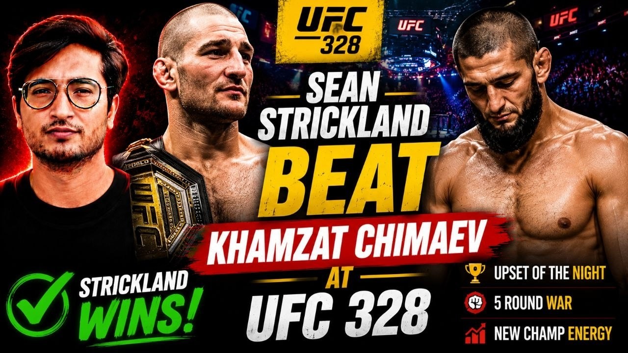 Sean Strickland Defeats Khamzat Chimaev 😳 | UFC 328 Full Fight Breakdown & Results