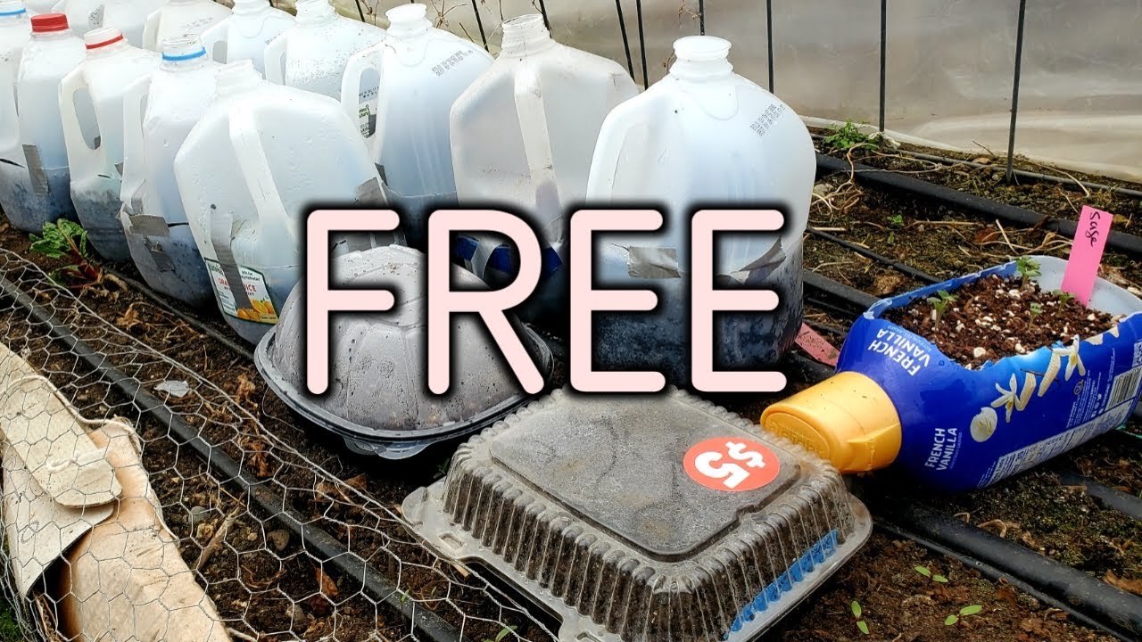 Starting Spring Seeds In Cold Weather Using FREE Plastic Materials