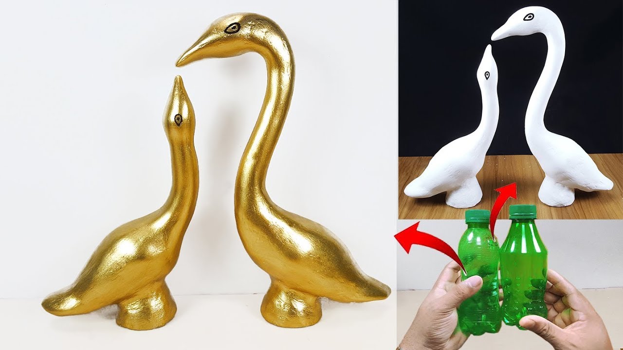 বোতল দিয়ে অসাধারণ শোপিস || Plastic Bottle ShowPiece Unique Craft Idea //Gift item showpiece