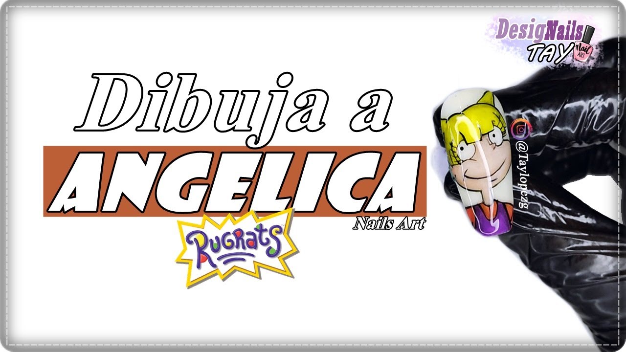 Diseño Nails Art ANGELICA the Rugrats PASO A PASO con esmaltes semipermanentes /Designails Tay
