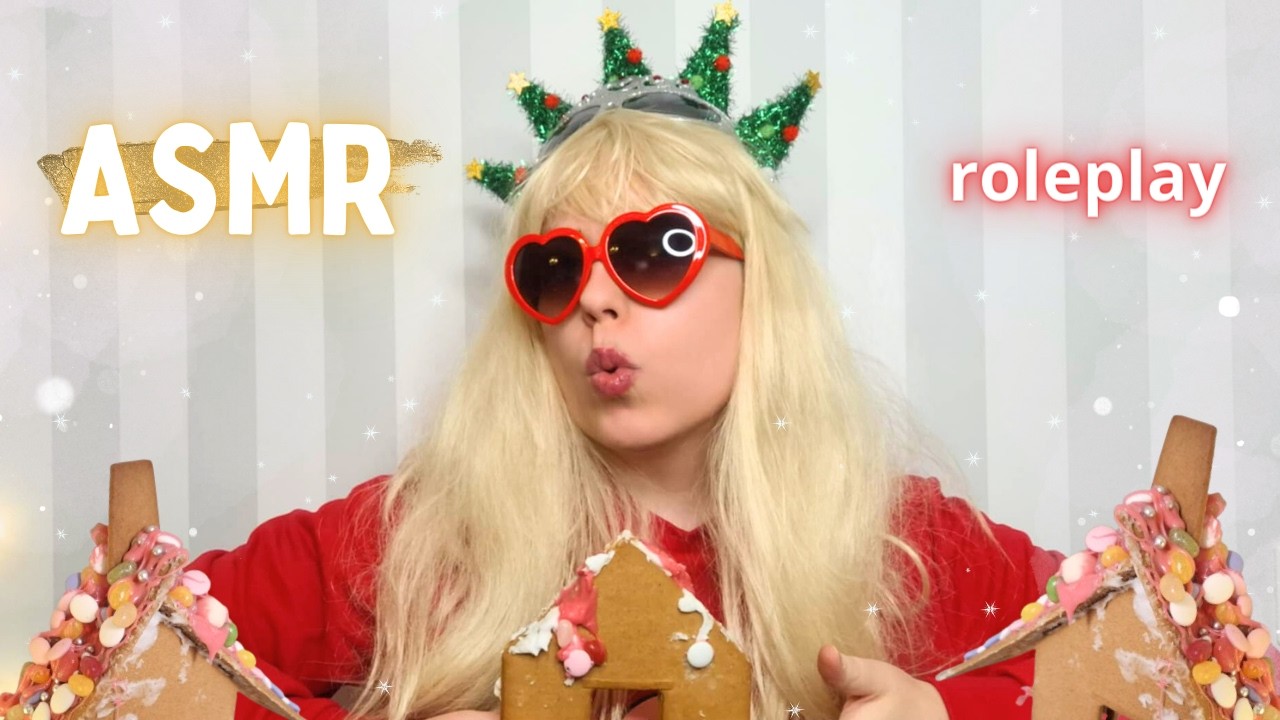 ASMR SUOMI 🎄 $iiri rakentaa piparkakkutalon 🎁 ($iirin Makeup Tutorial roleplay)