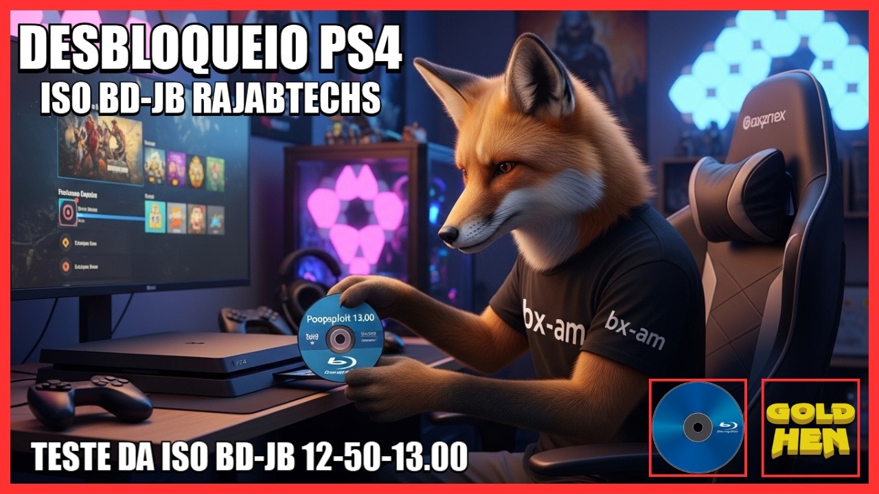 ISO BD-JB RajabTechs PARA DESBLOQUEIO DO PS4 12.50-13.00