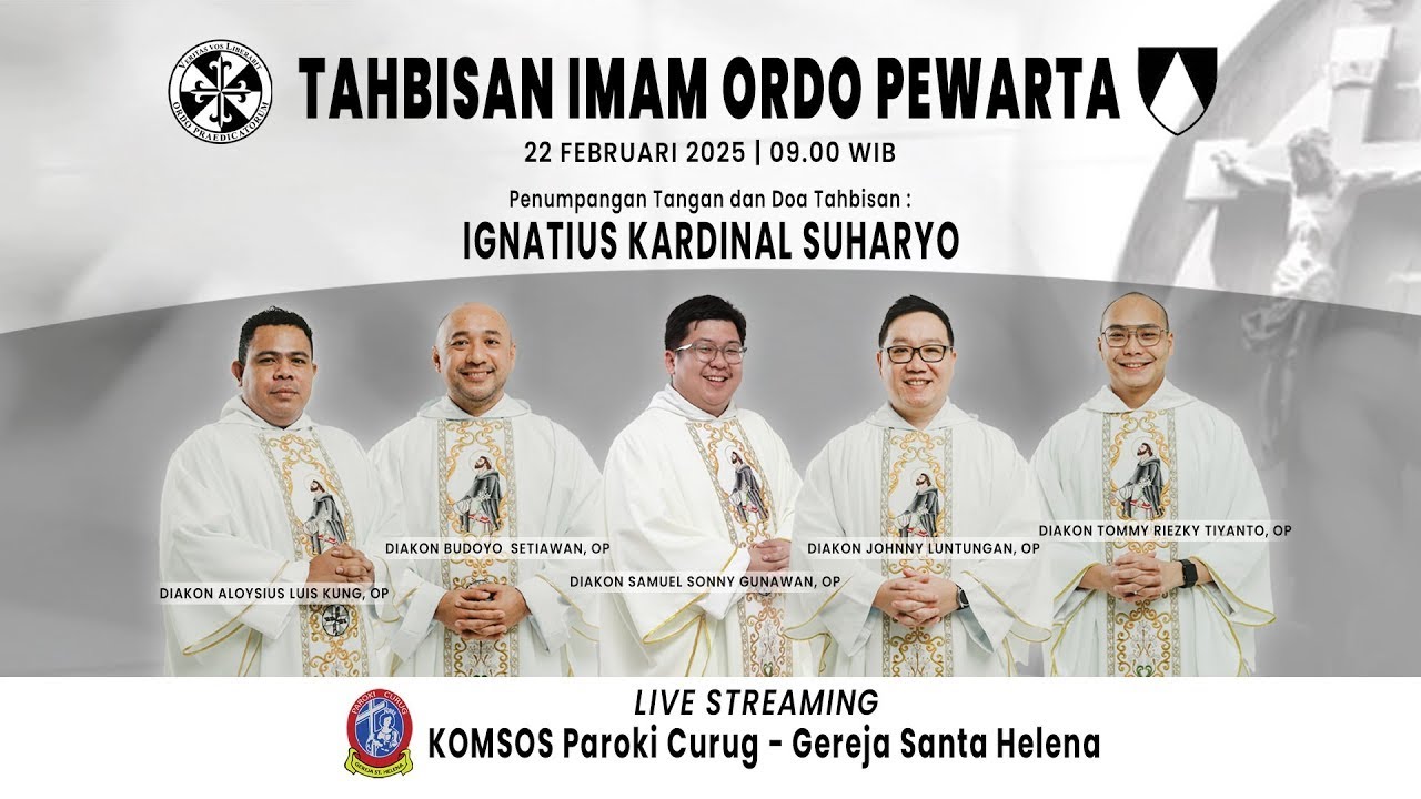 TAHBISAN IMAM ORDO PEWARTA - GEREJA SANTA HELENA PAROKI CURUG