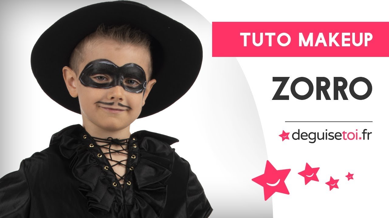 Tutoriel maquillage Zorro - Deguisetoi.fr