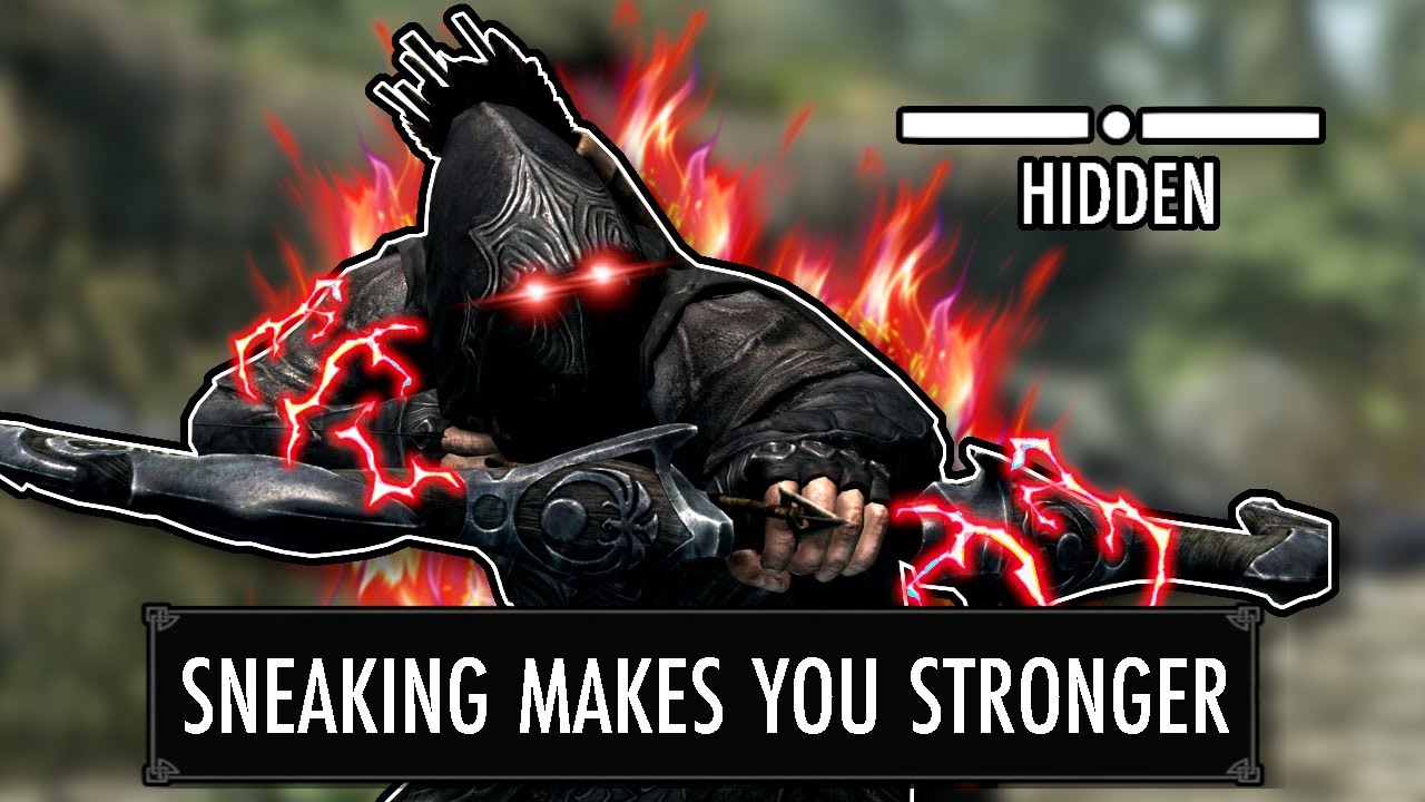 Skyrim But Sneaking Makes Me Stronger