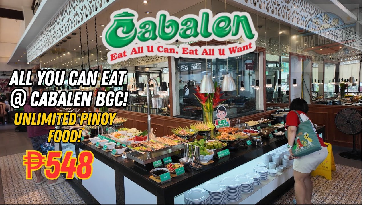[4K] CABALEN BUFFET FOOD TOUR | Affordable Unlimited Filipino Foods in Market Market BGC Taguig!
