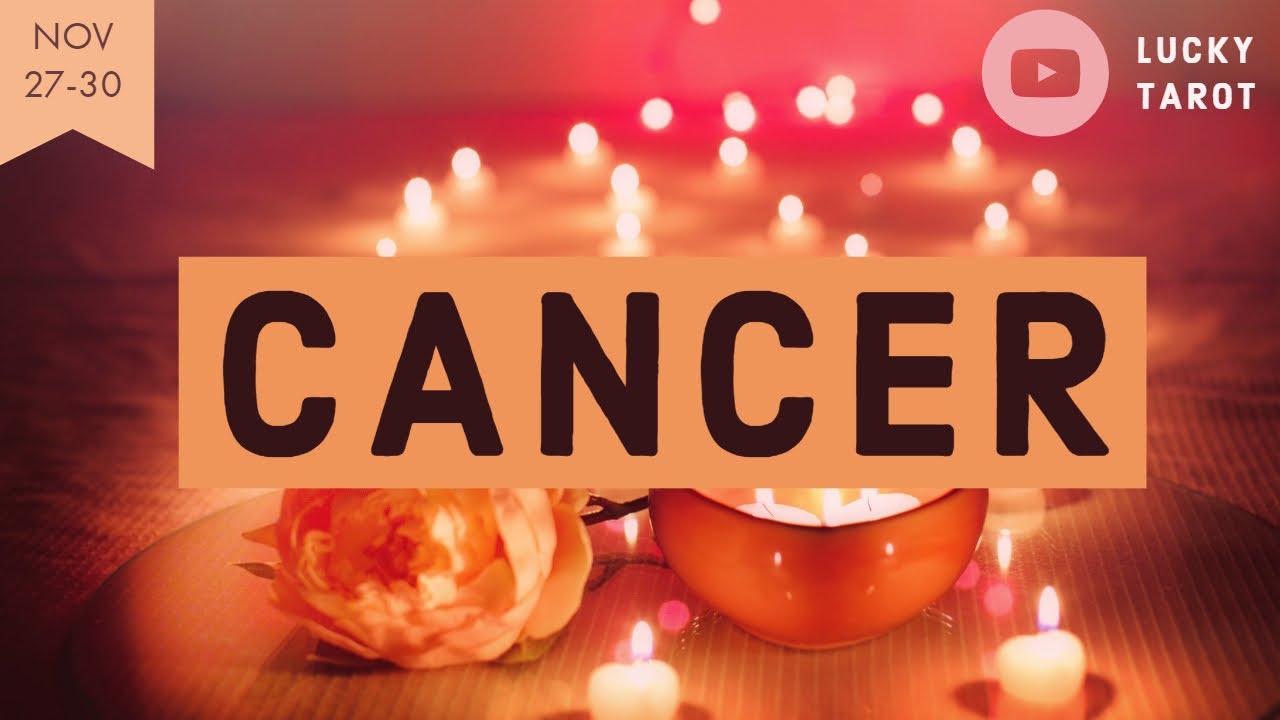 CANCER NOV 27-30 FORGIVING AND REBUILDING THE RELATIONSHIP! SLOWLY BEING OPEN TO CHANGE