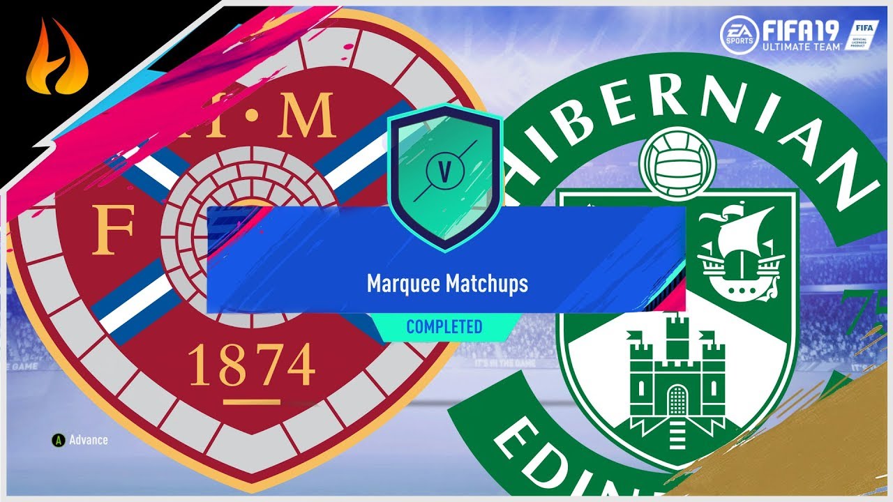 SBC MARQUEE MATCHUPS: HEARTS V HIBERNIAN | FIFA 19 #FireNation #FIFA19