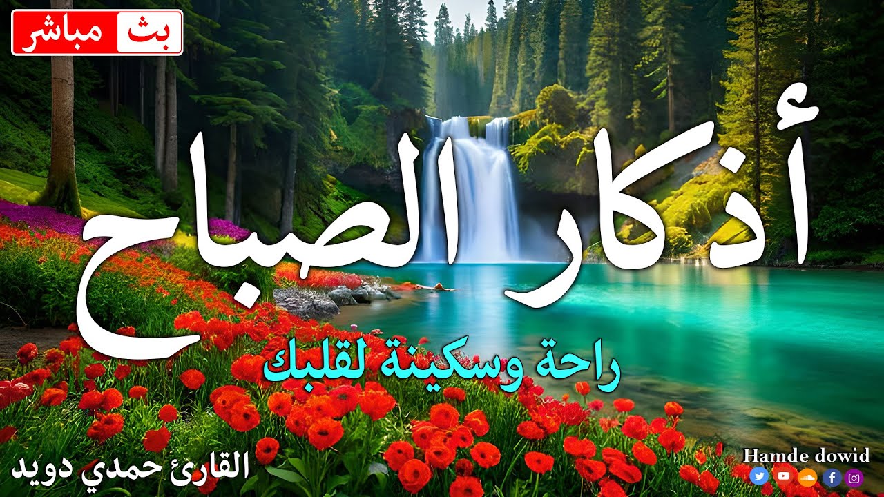 أذكار الصباح بصوت جميل هادئ مريح للقلب مع مناظر جميله💚 دعاء الصباح القارئ حمدي دويد  Adkar Al-Sabah