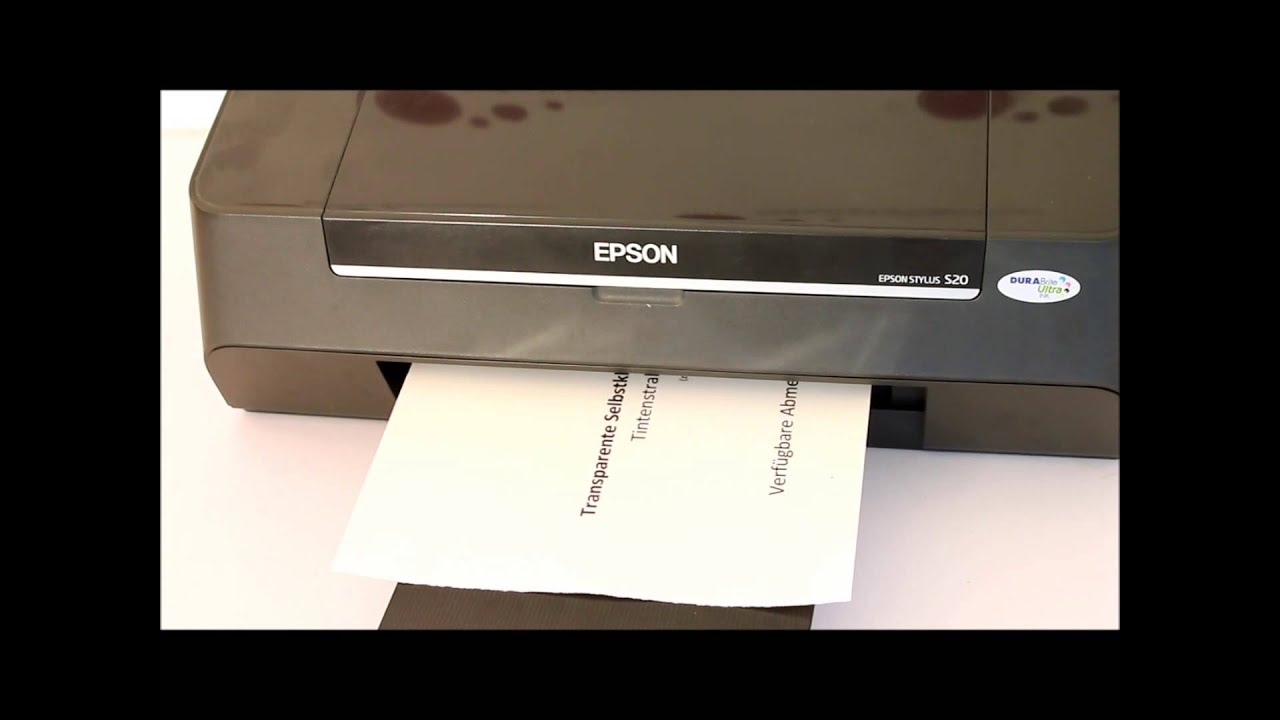 transparente Selbstklebefolie bedrucken mit einem Tintenstrahldrucker