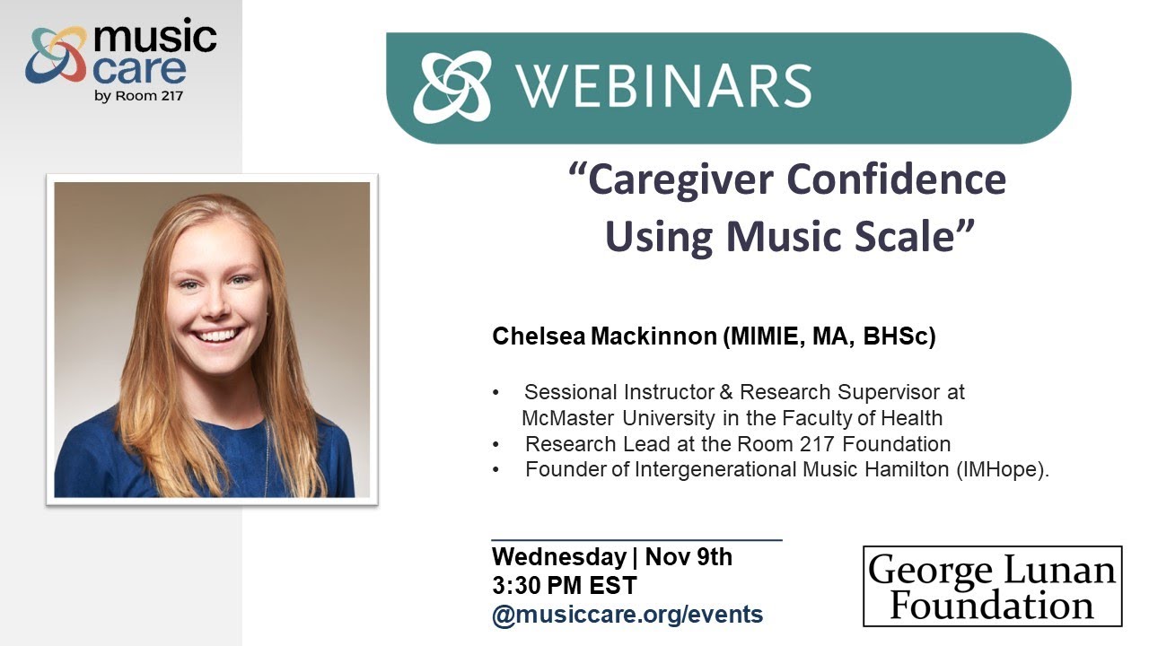 Caregiver Confidence using Music Webinar | Chelsea Mackinnon