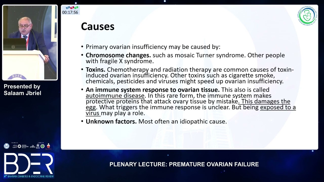 30  Salaam Jbriel   PLENARY LECTURE  PREMATURE OVARIAN FAILURE