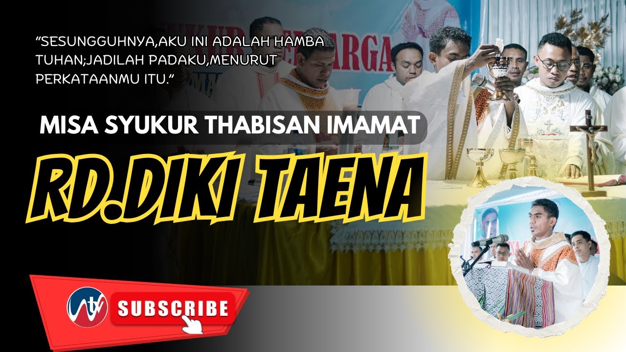 Misa Syukur Imam Baru RD.DESIDERIUS MIKHAEL TAENA_paroki St.Andreas Rasul Tunbaba
