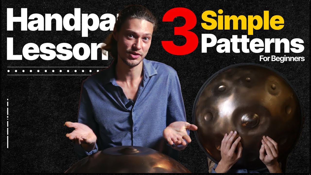 Handpan Tutorial for Beginners | 3 Simple Patterns | Valeriy Frolov