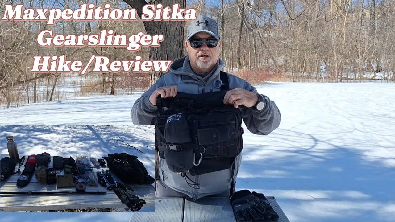 Maxpedition Sitka Gearslinger review/hike. Pack breakdown.