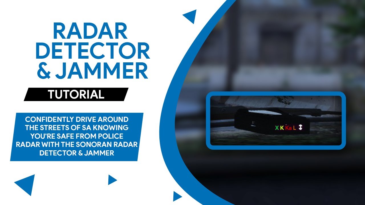 FiveM&trade;️ |  Radar Detector & Jammer | Sonoran Software | Tutorial