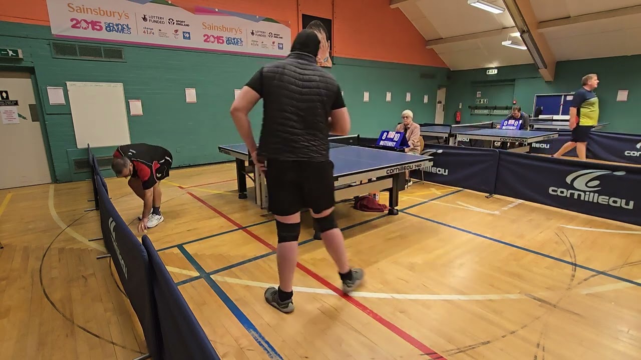 Dan Connell table tennis league match 1 (4/12)