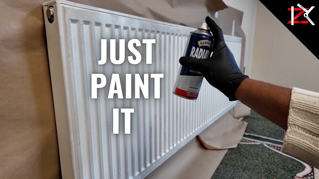 How To Paint A Radiator - Spray Paint Satin White Paint - DONT Replace Just Paint - Save ££