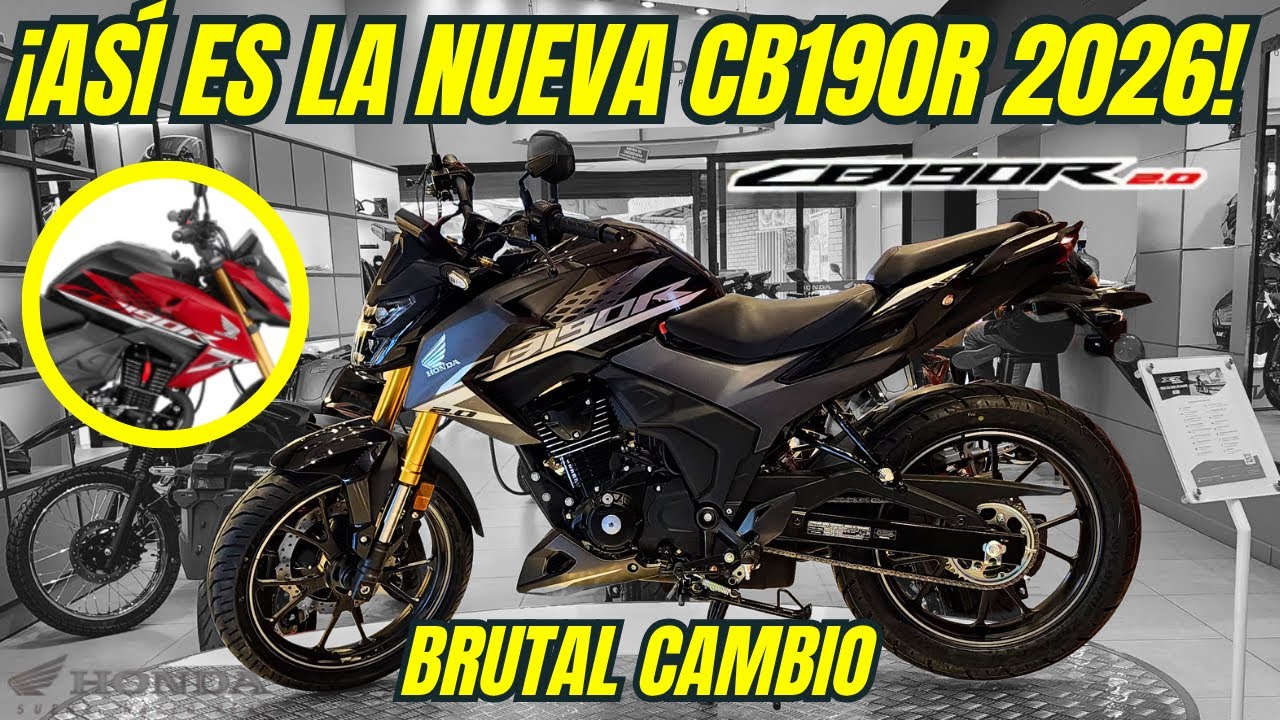 La NUEVA CB190R 2026 llegó  ¡MÁS AGRESIVA y TECNOLÓGICA que nunca!