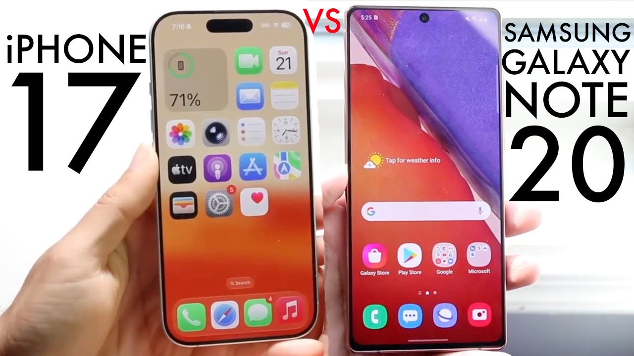 iPhone 17 против Samsung Galaxy Note 20! (Сравнение) (Обзор)