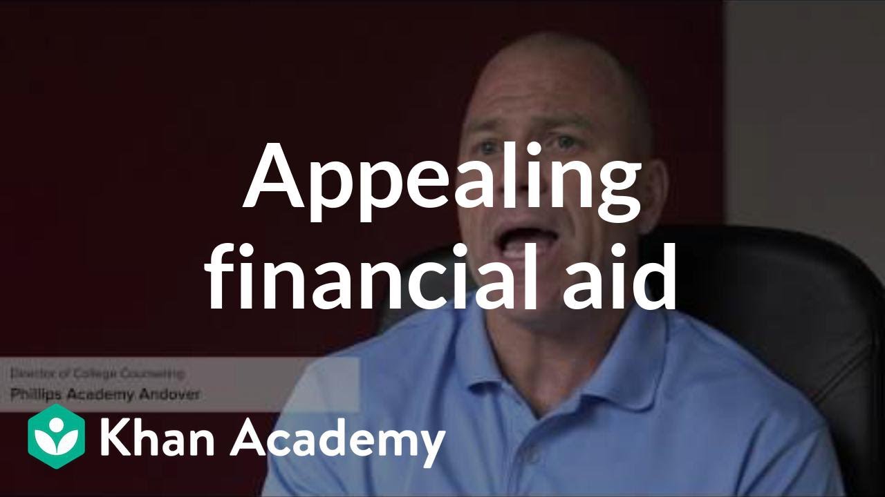 Appealing a financial aid package