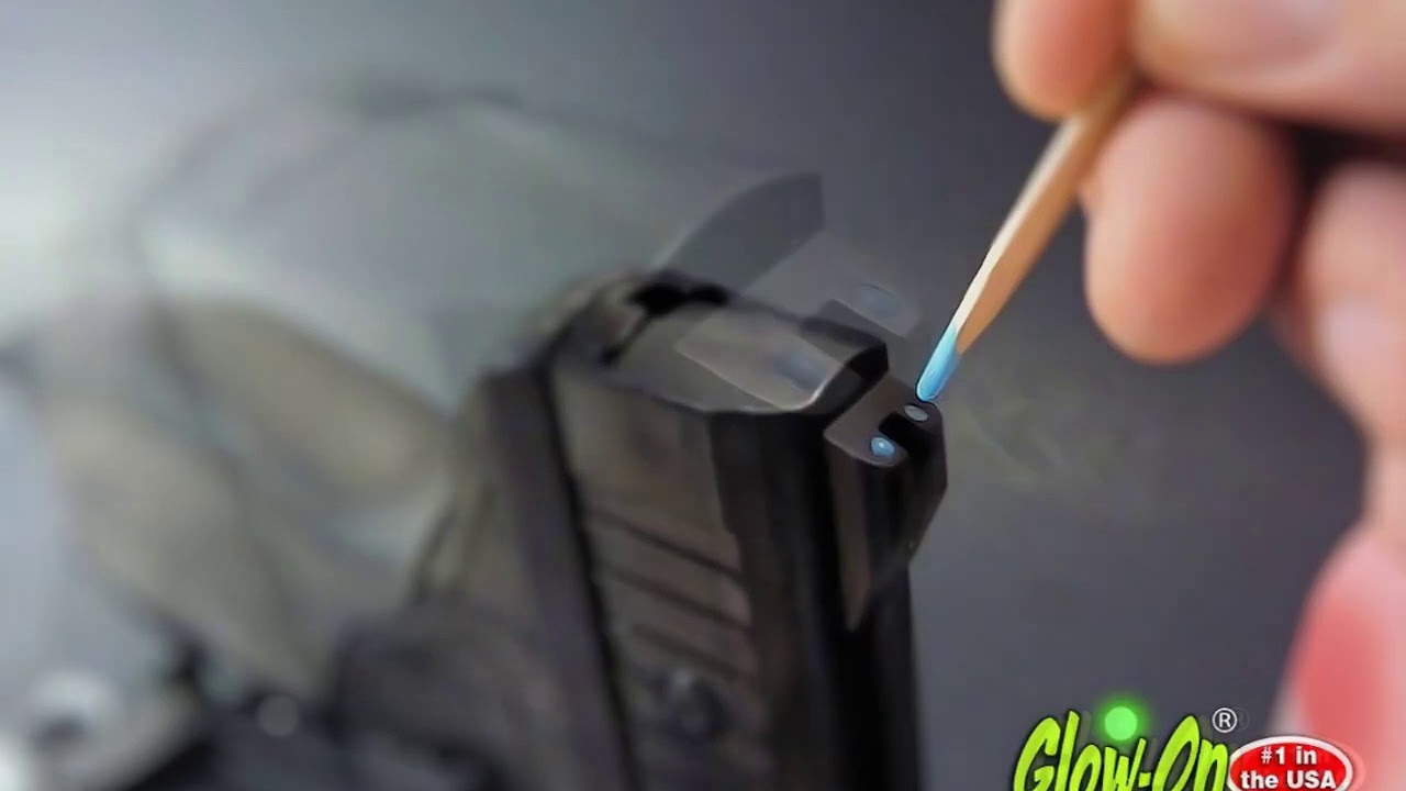 Glow On Easy Application Glow Gun Sights Blue and Original, 30 sec.