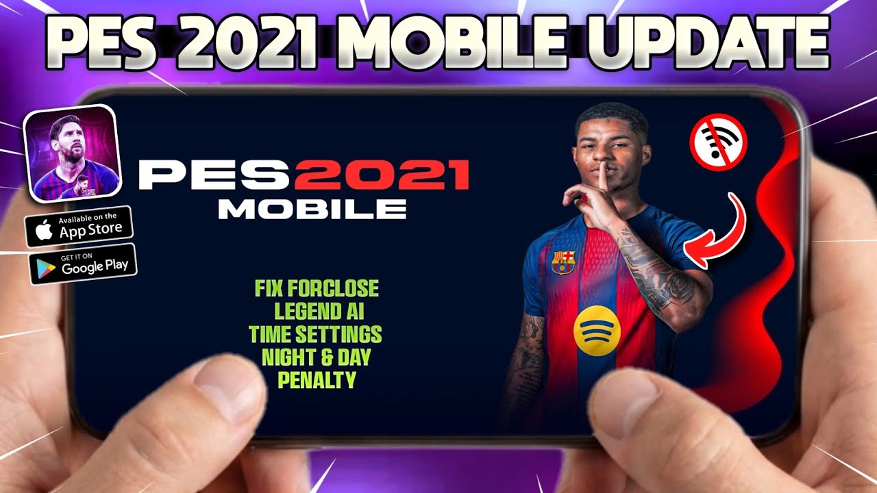 FIX FORCLOSE..!! PES 2021 MOBILE ANDROID OFFLINE PATCH UPDATE SPIRIT TEAM 99 LEVEL 60 🔥