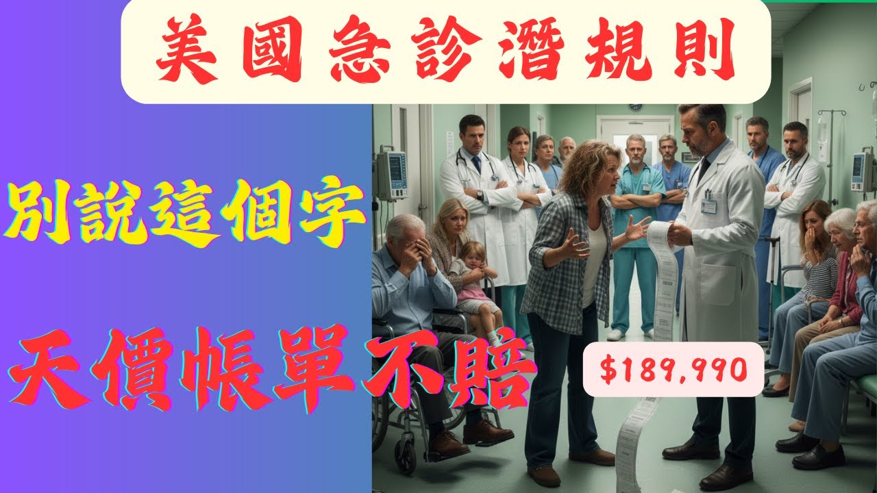 美國看病「潛規則」：華人父母進急診千萬別說這兩個字，否則天價帳單沒人賠, 揭露美國醫療陷阱，三晚原則, 和華人家庭該如何應對? #女性投資 #財富 #投資 #退休 #理財 #生活顧問 #財務規劃