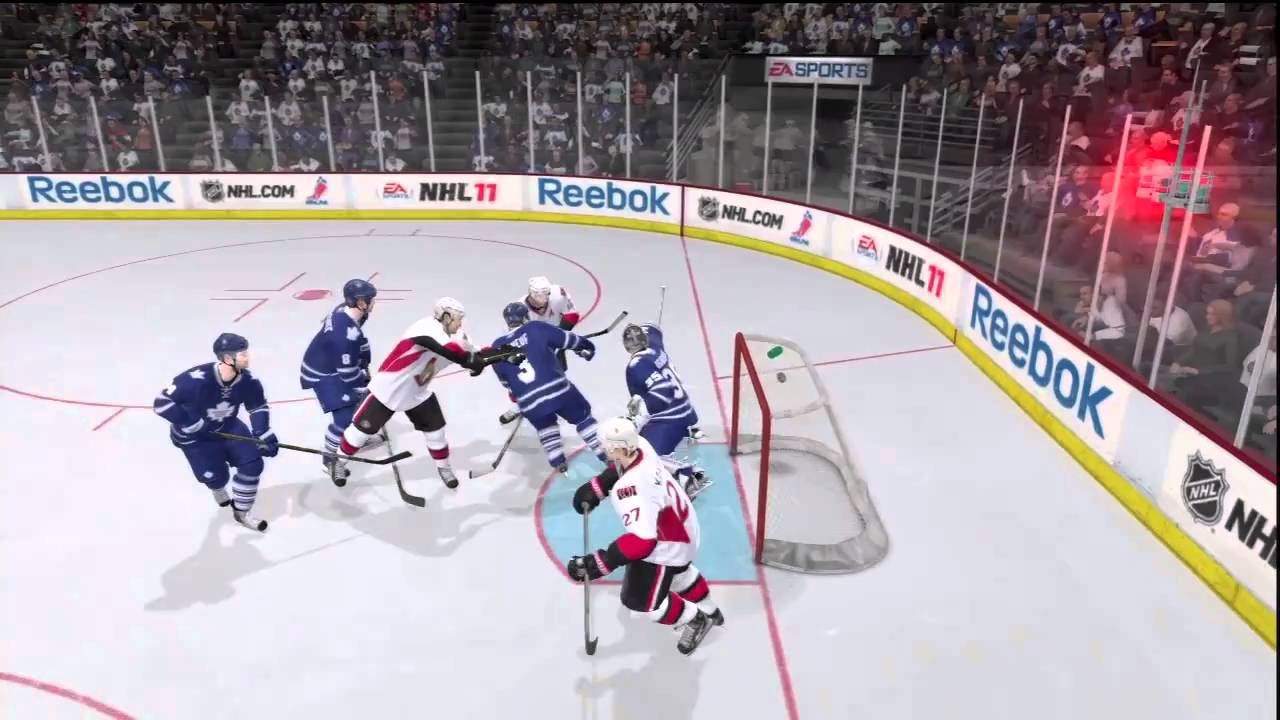NHL 11 Gameplay: Toronto vs. Ottawa Season Mode Game 2 Period 1