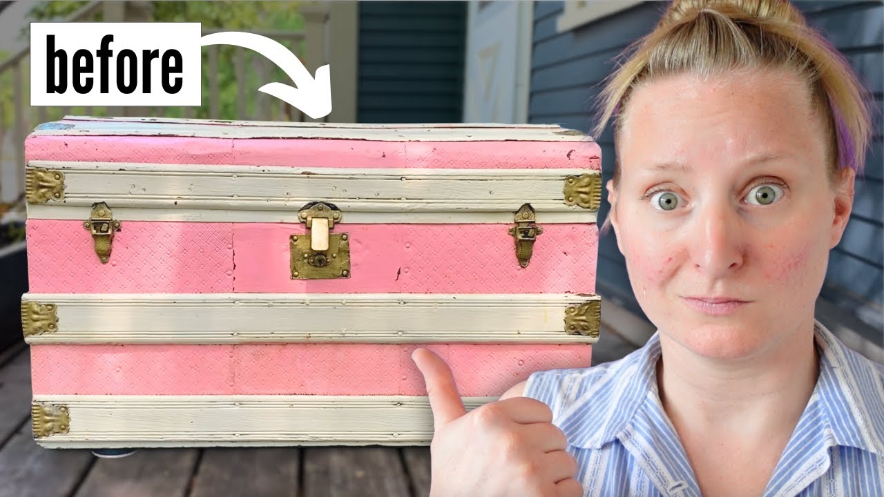 DIY: Antique Trunk Restoration (no chalk paint involved)