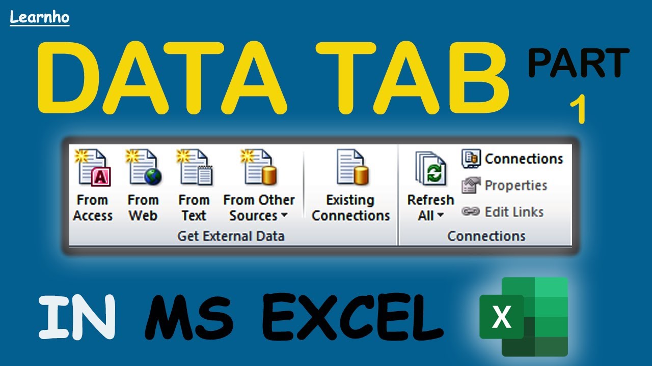 Вкладка «Данные» в MS Excel || Получение внешних данных и подключение в Excel
