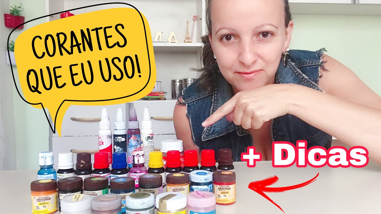 COMO USAR CORANTES - PARA CHOCOLATE E OUTROS!