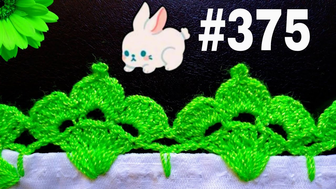 Puntilla Muy Fácil de realizar de una vuelta para tu servilleta #375 /