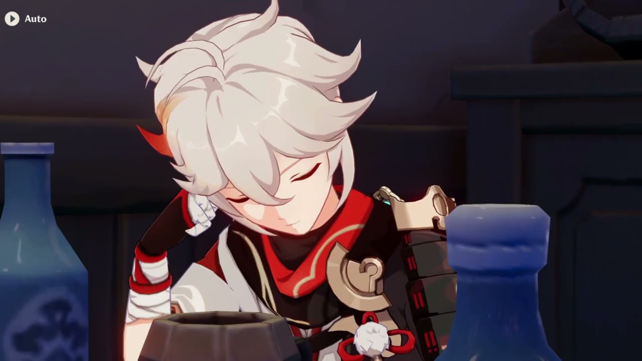DRUNK Kazuha saying, "More.. Please more..." in 4 LANGUAGES