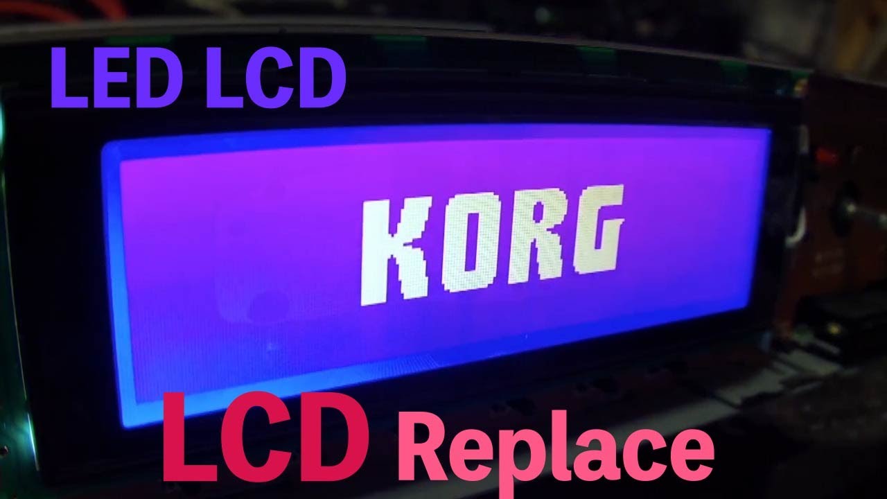 restoration KORG wavestation LCD Replacement (EZAS music/ A/D Rack /wavetable/Repair