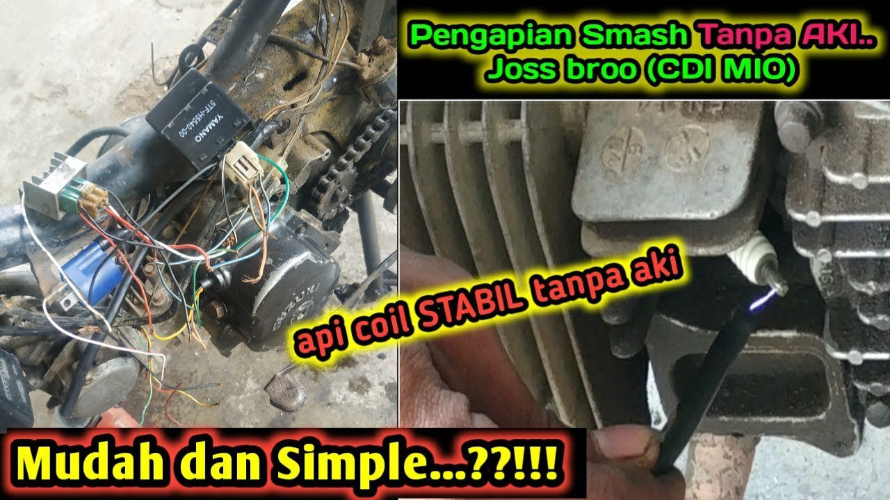 📍RANGKAIAN KABEL pengapian suzuki SMASH-CDI MIO  ☑️vlog 104