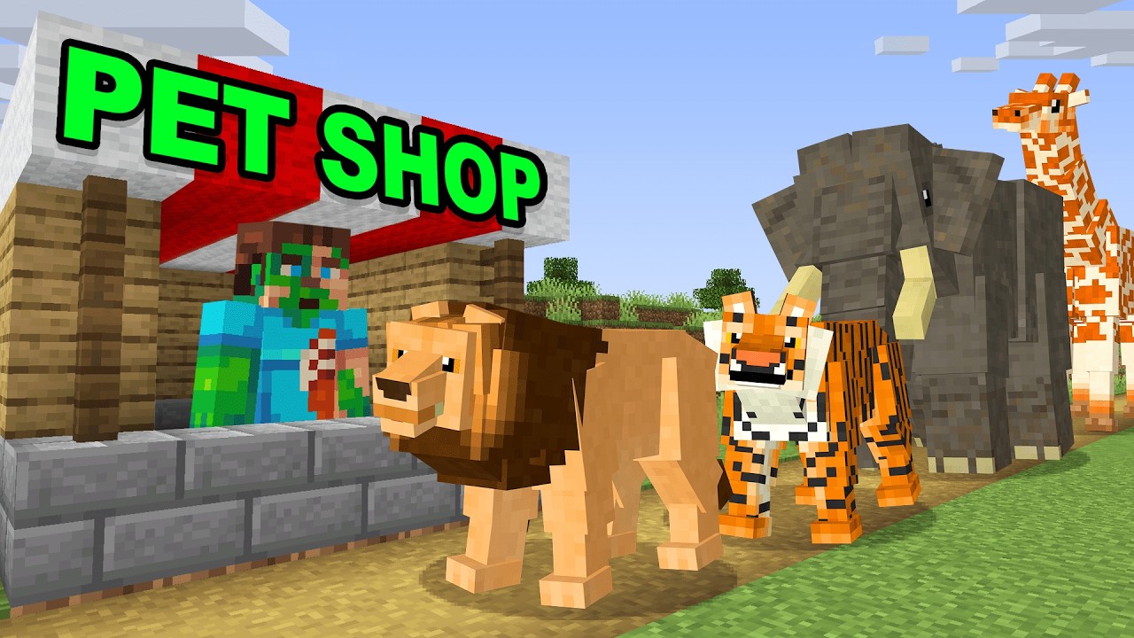 Minecraft But I Opened a Pet Shop
