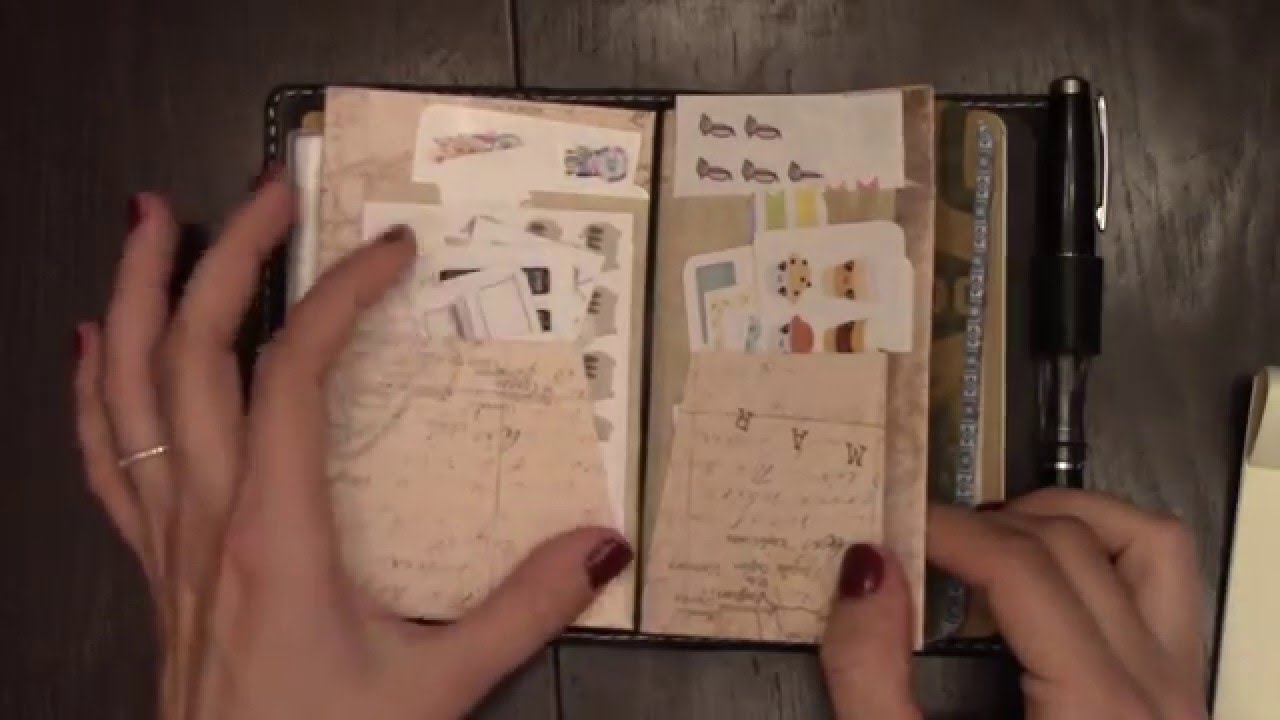 Pocket/ Field Notes Travelers Notebook Setup (Chic Sparrow Mr Darcy)