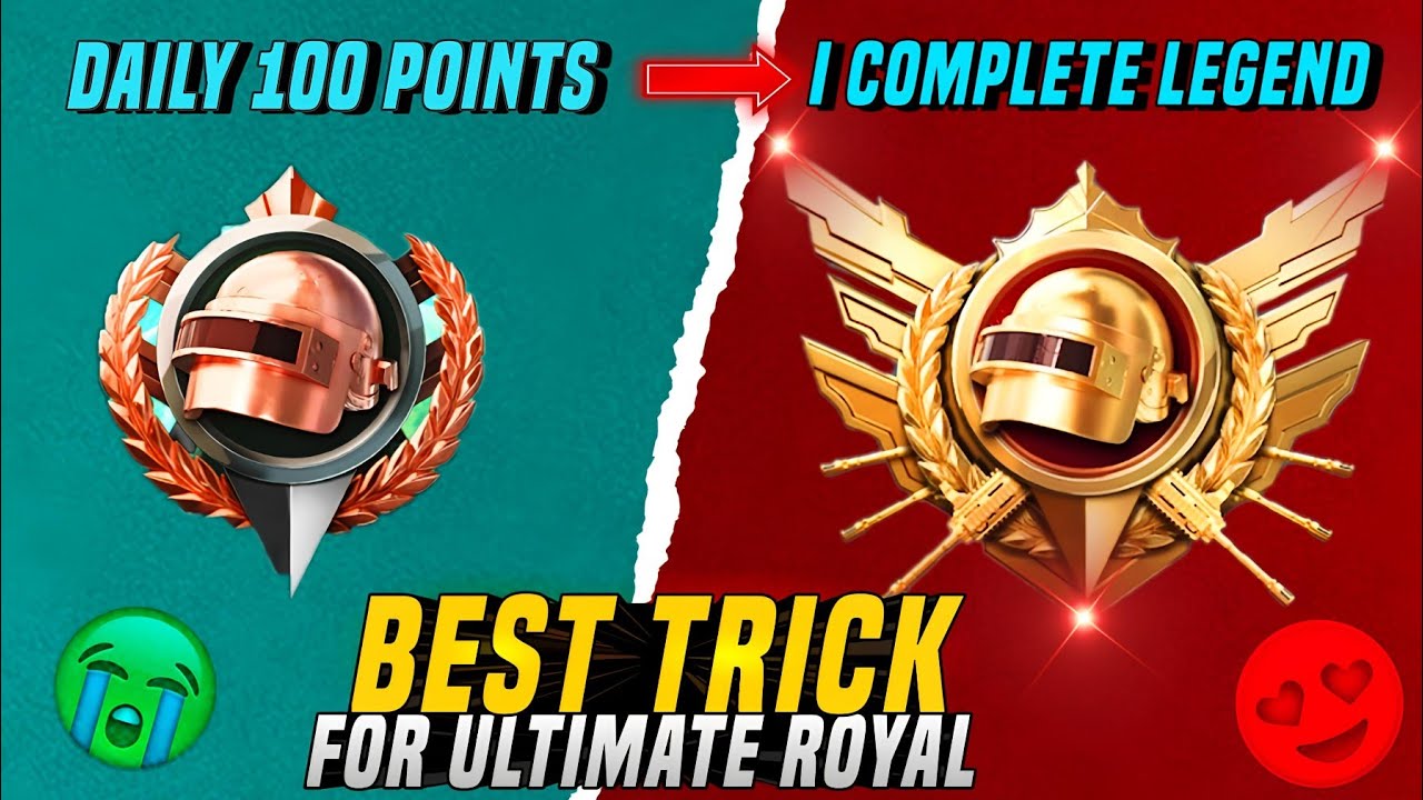 😍 Daily 100 Points I Complete Legend | Best Tips & Tricks For Ultimate Royal Legend | PUBGM