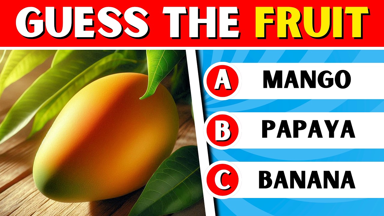 Can You Guess These Fruits? 🍎🍌 | 50 Fruits Quiz Challenge