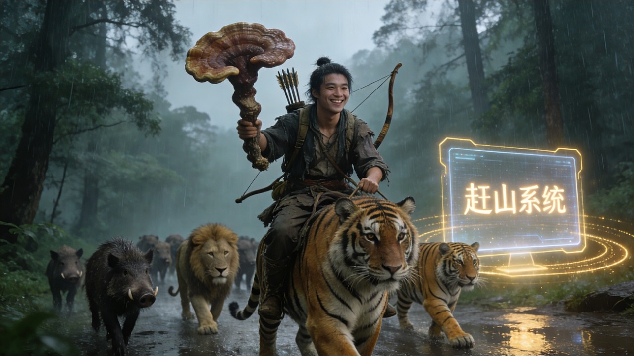 【完結】🔥滿山野獸都聽我的，窮小子偶得趕山系統全家致富