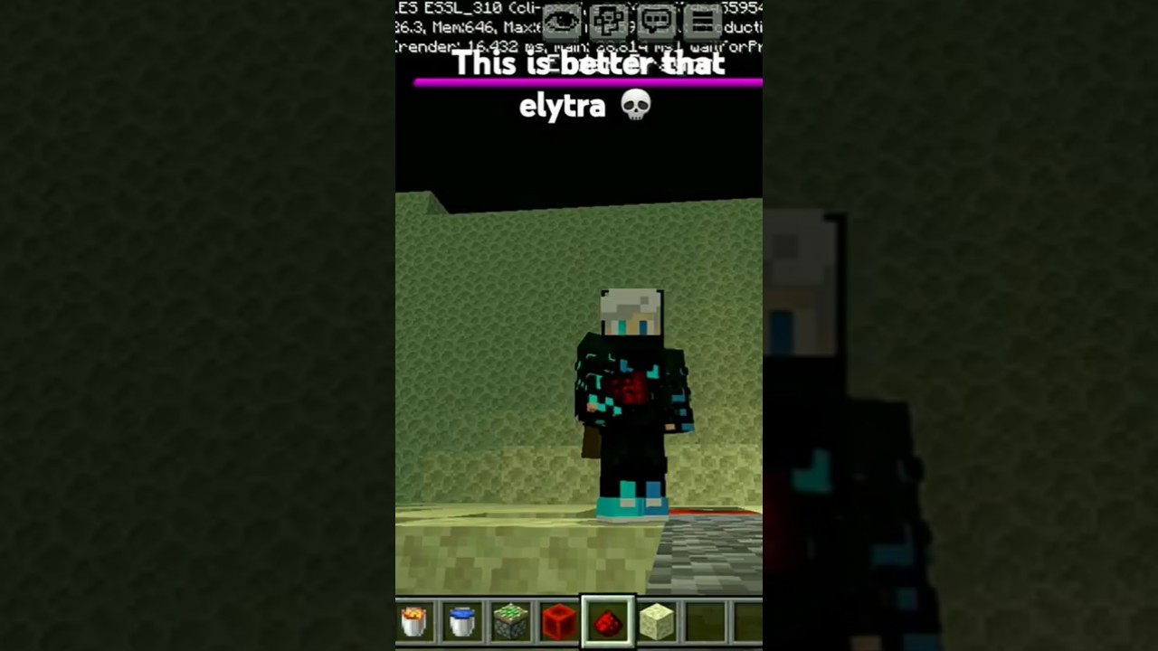 this is better that elytra #minecraft #herobrine #edit #minecraftbuticanttouchgrass #memes