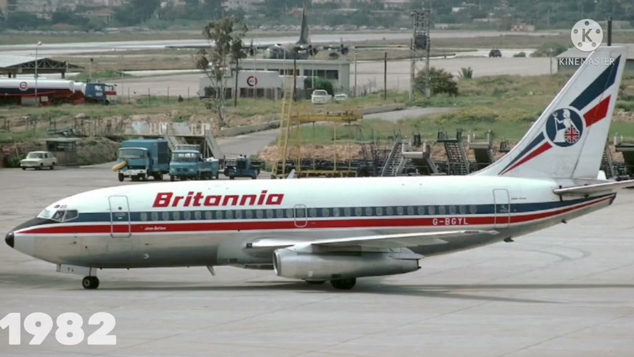 Britannia Airways Boeing 737-200 Fleet History (1968-1994)