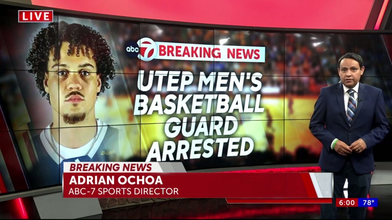 UTEP basketball player Trey Horton arrested on DWI charge