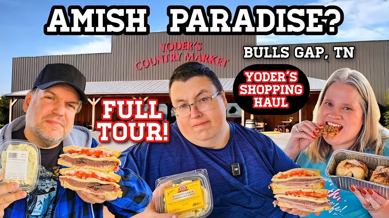 AMISH PARADISE? Shop with us! FULL tour of Yoders Country Market! Food Review! Bulls Gap Tennessee