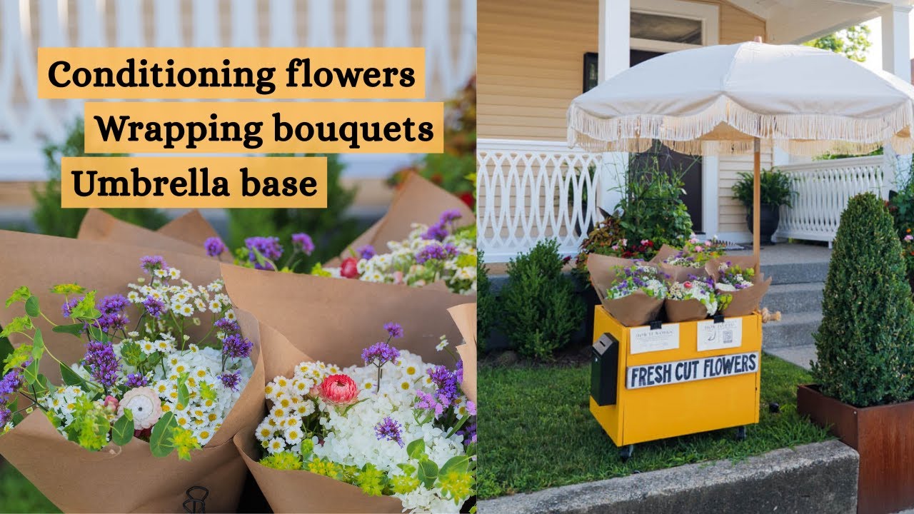 The roadside stand is finally OPEN-ish (My first season selling bouquets)