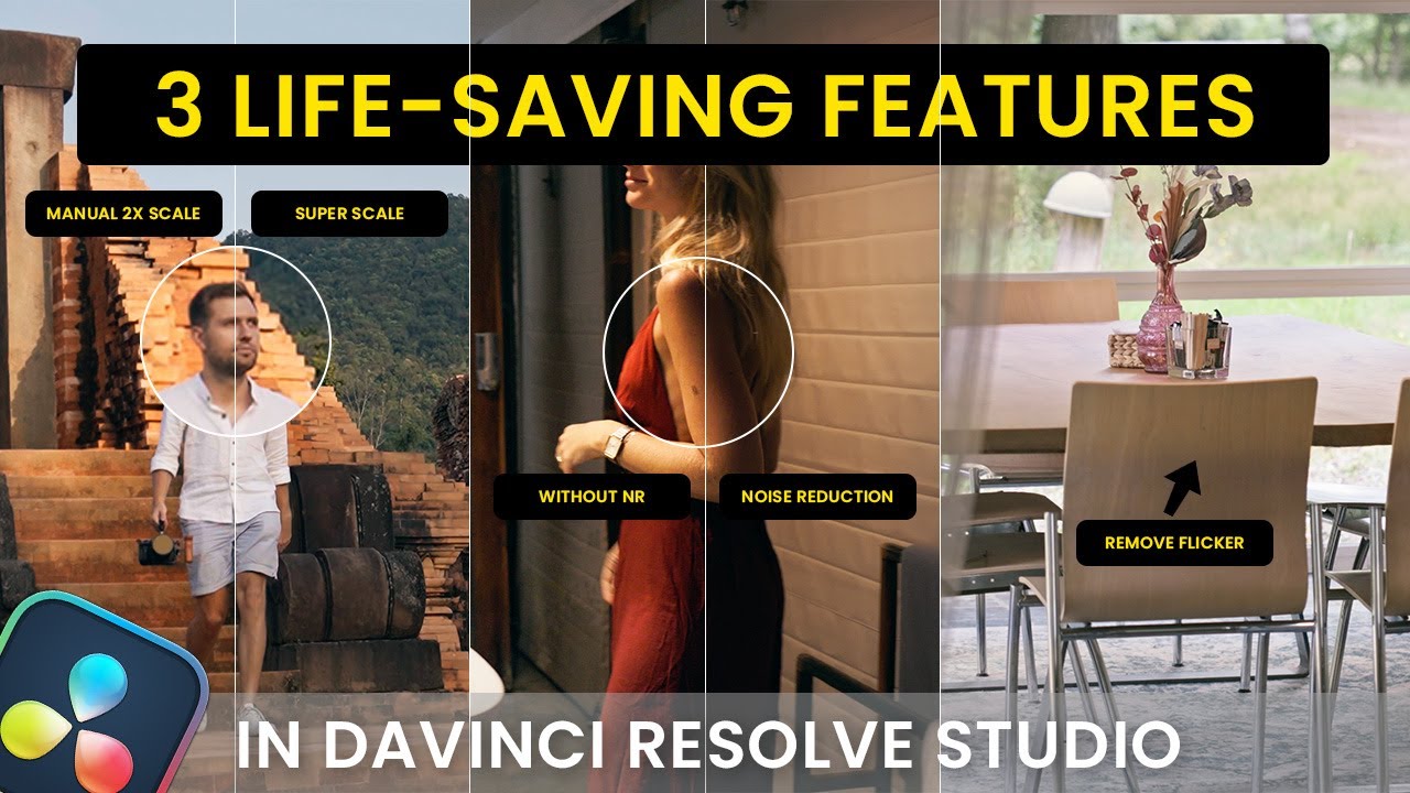 Save YOUR footage with Super Scale, Noise Reduction and Deflicker // DaVinci Resolve Studio 18