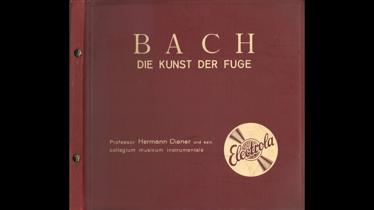 Collegium Musicum Instrumentale - Bach Kunst der Fuge (Electrola) 1936 37