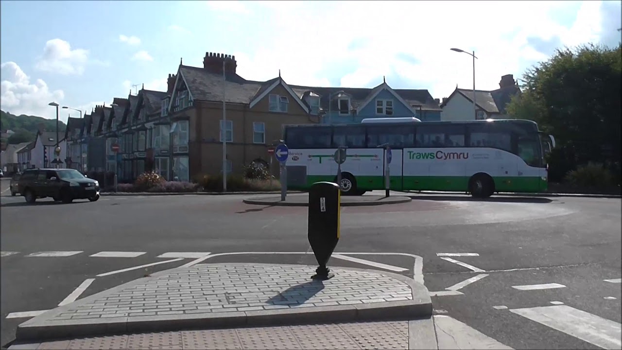 Traws Cymru Mercedes Benz Tourismo BG65VXH Departs From Aberystwyth 15/07/2018